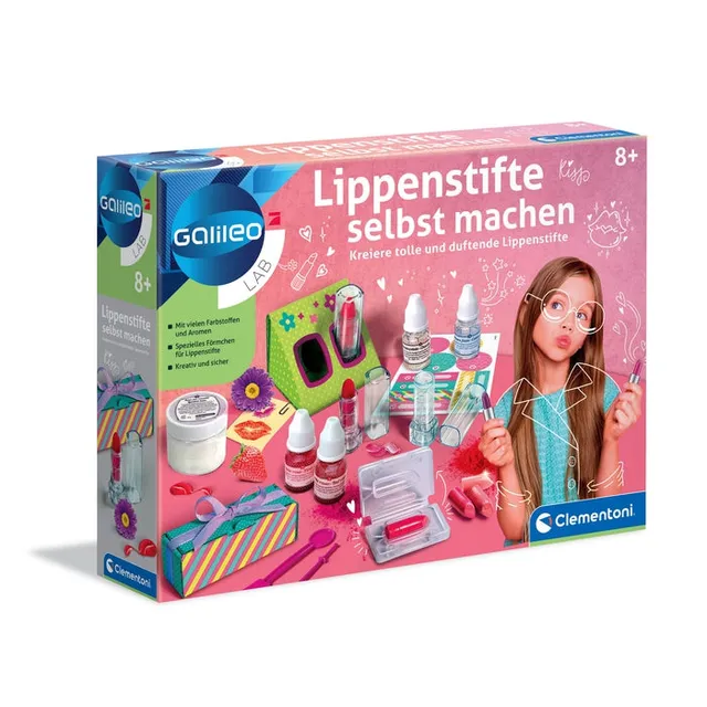clementoni-galileo-lab-lippenstifte-selbst-machen-kosmetik-experimentierset image 1
