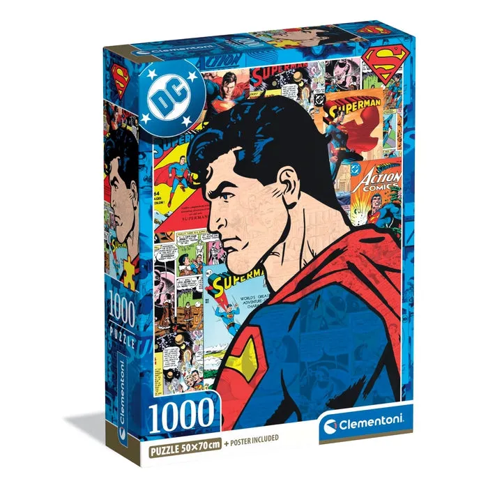 clementoni-superman-puzzle-1000-teile-70-x-50-cm image 1