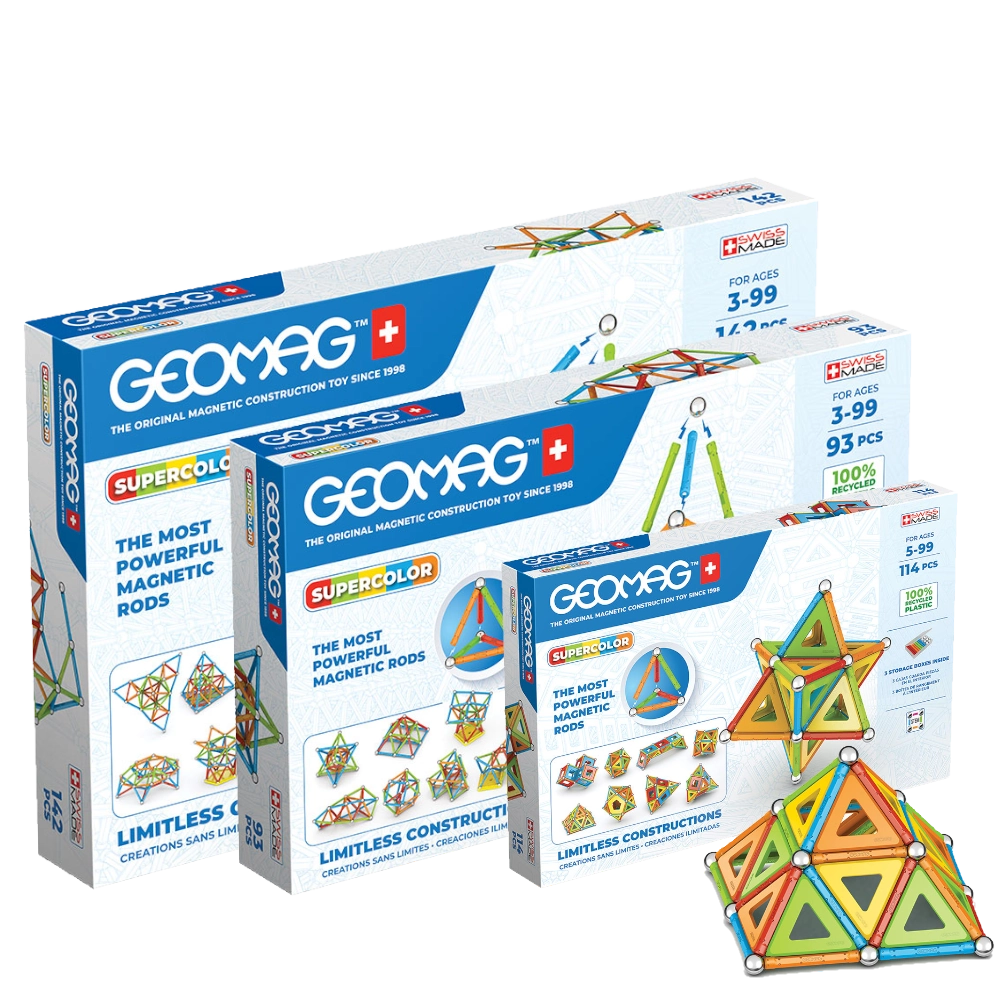 geomag-classic-supercolor-recycled-magnetbaukasten-bundle-mit-3-schachteln-2 image 1