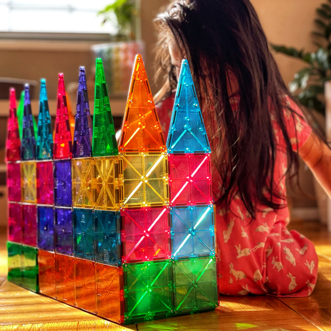 magna-tiles-classic-74-teiliges-magnetbauset image 2
