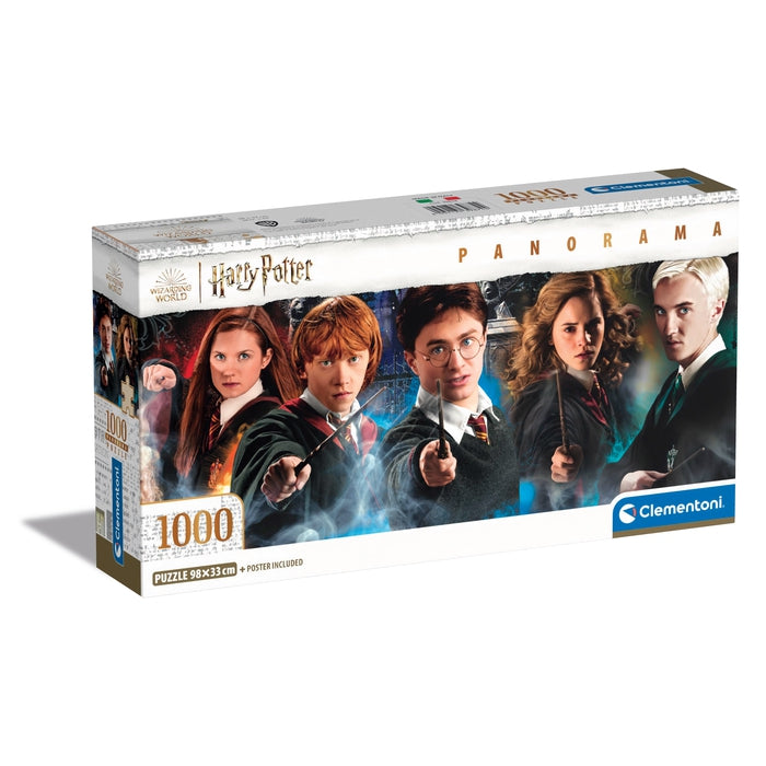 clementoni-puzzle-harry-potter-1000-teile-panorama-98-x-33-cm image 1