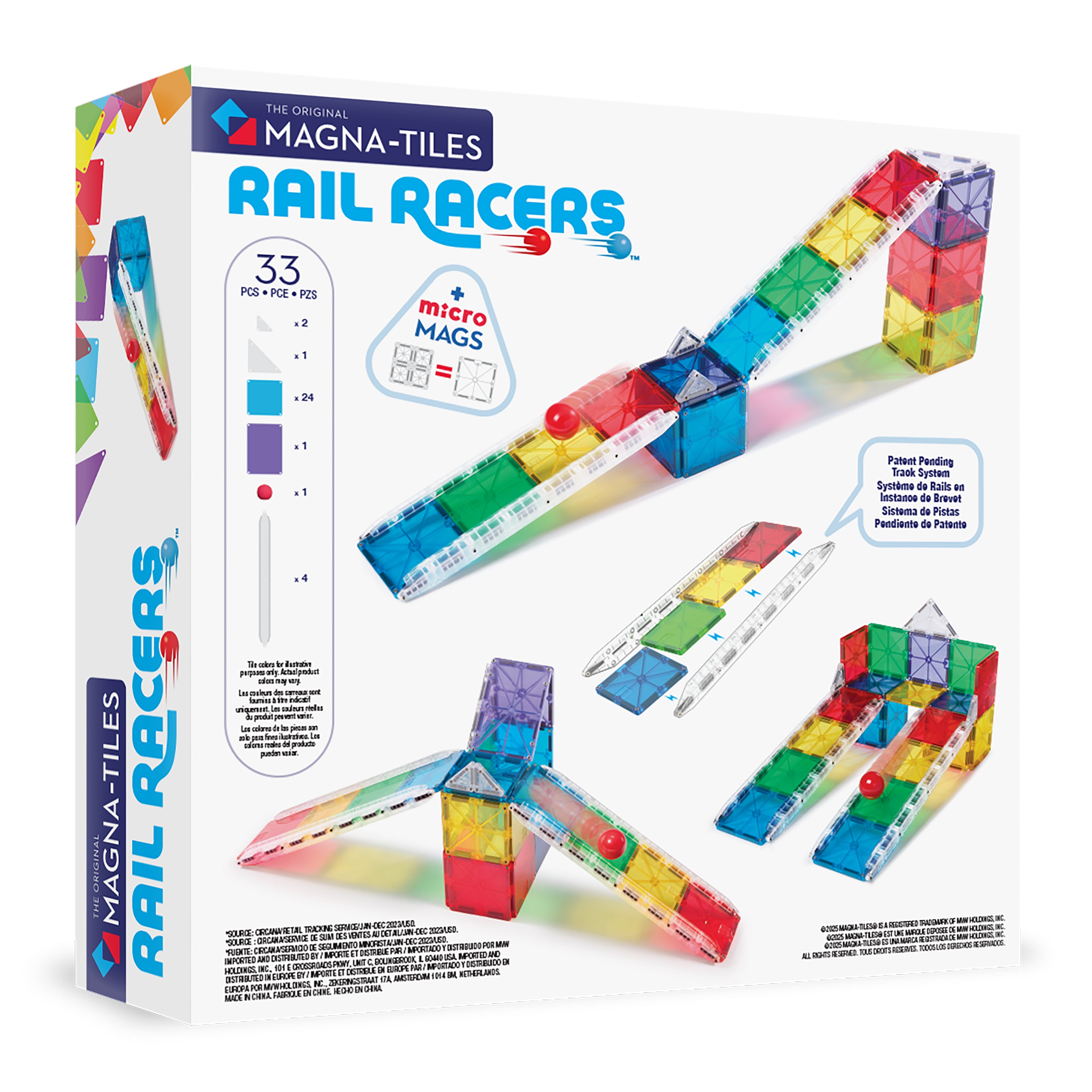 magna-tiles-rail-racers-33-teiliges-magnet-rennbahn-bauset image 8