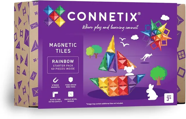 connetix-magnetbausteine-regenbogen-starterpaket-60-st-ck image 1