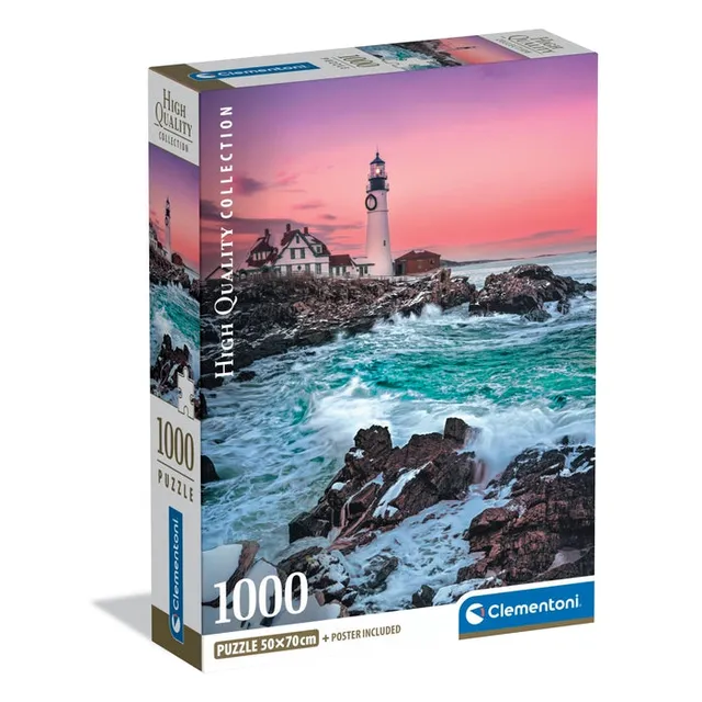 clementoni-first-snow-at-portland-head-panorama-puzzle-1000-teile-70-x-50-cm image 1