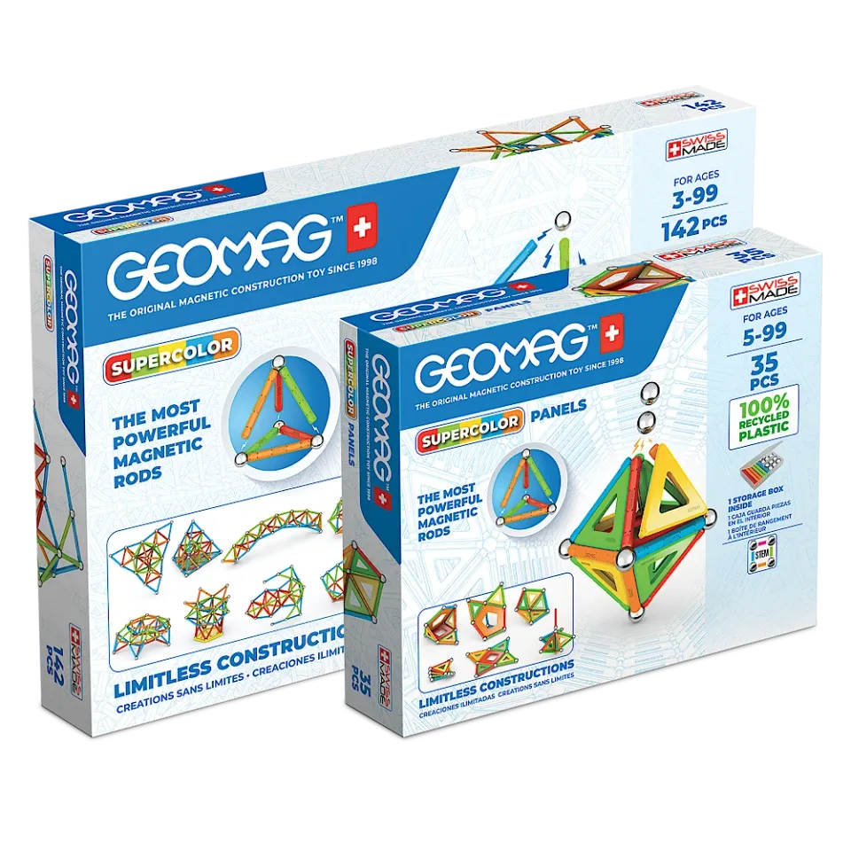 geomag-supercolor-bundle-xl-gro-es-magnetisches-konstruktionsspiel-set image 1