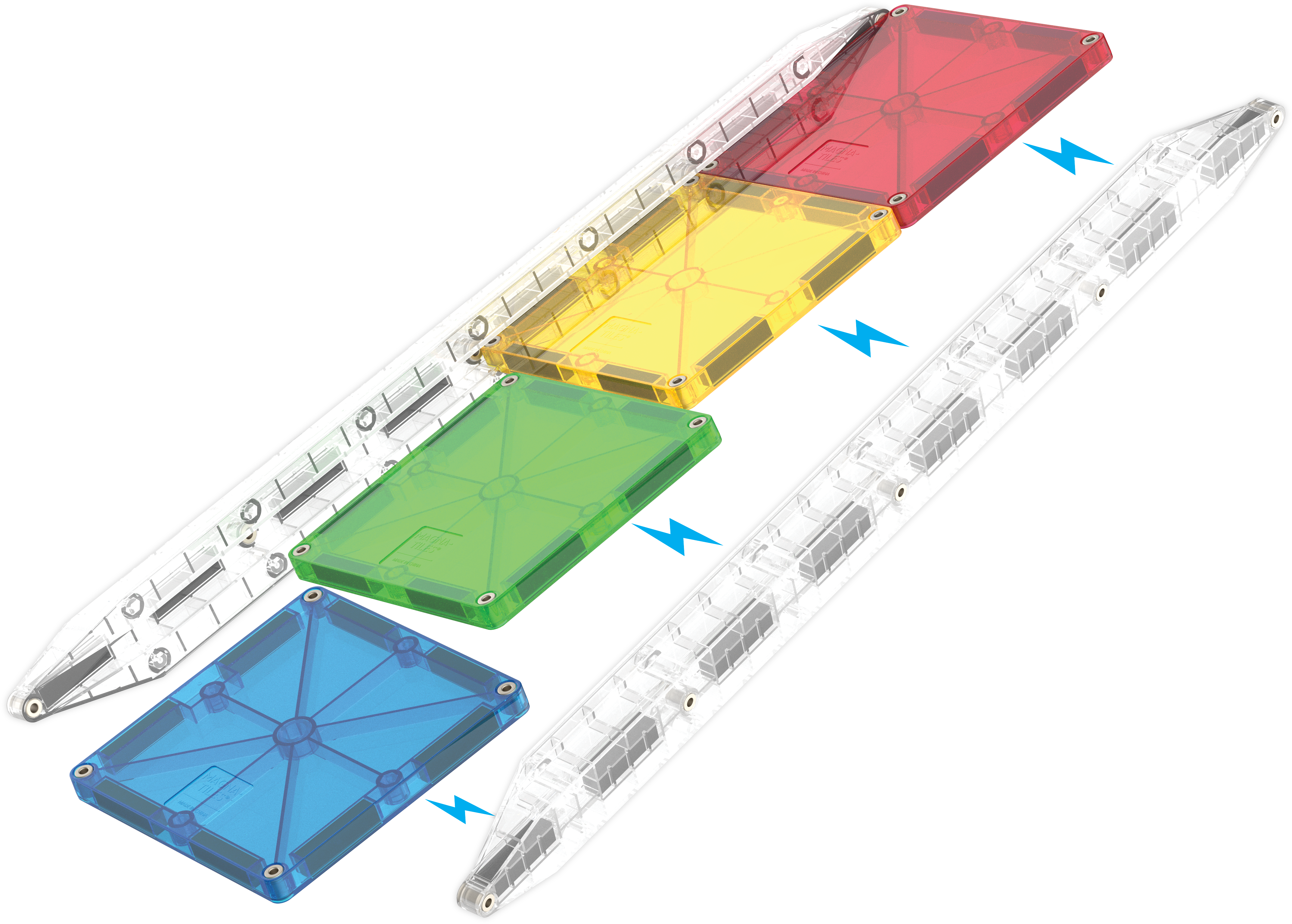 magna-tiles-rail-racers-33-teiliges-magnet-rennbahn-bauset image 7
