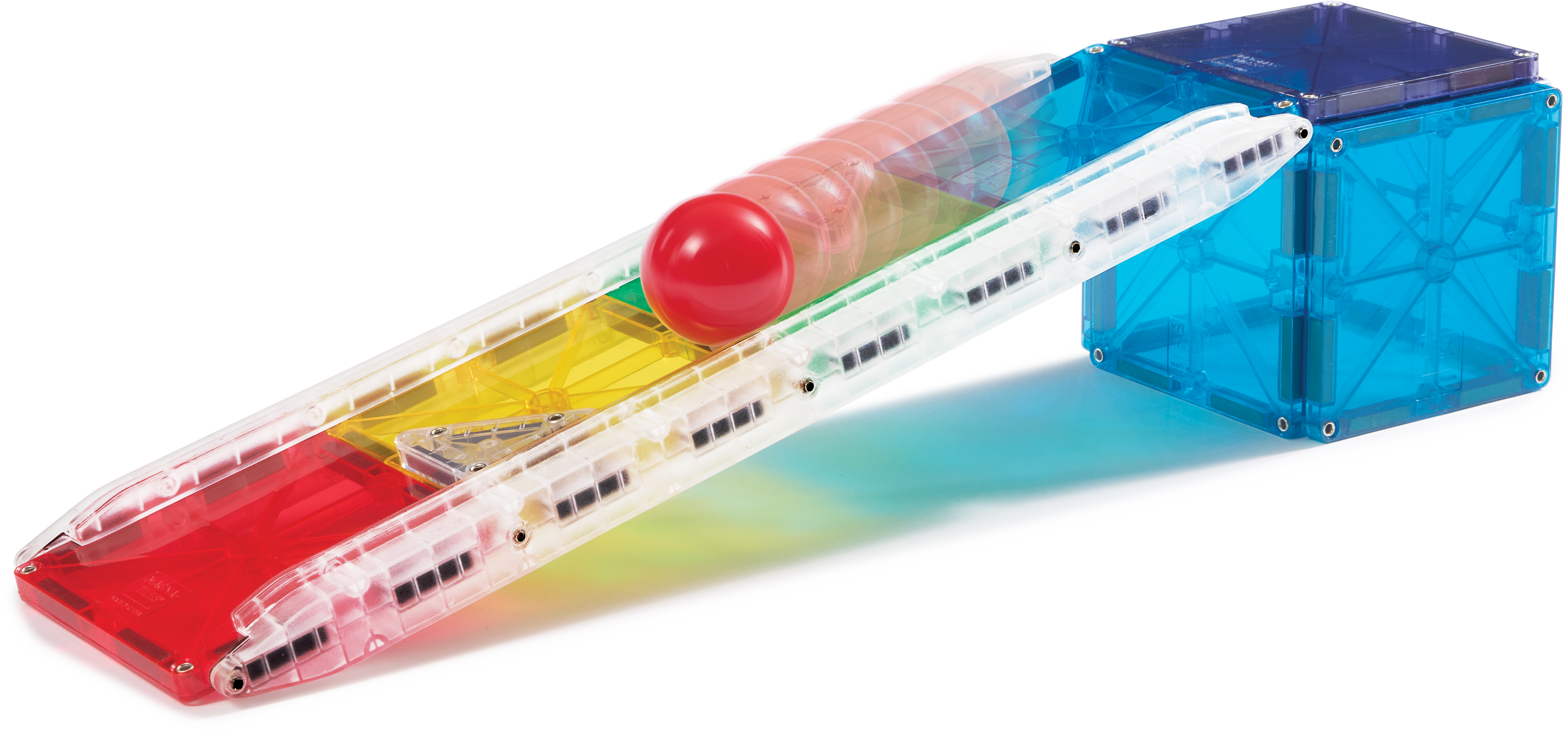 magna-tiles-rail-racers-33-teiliges-magnet-rennbahn-bauset image 5