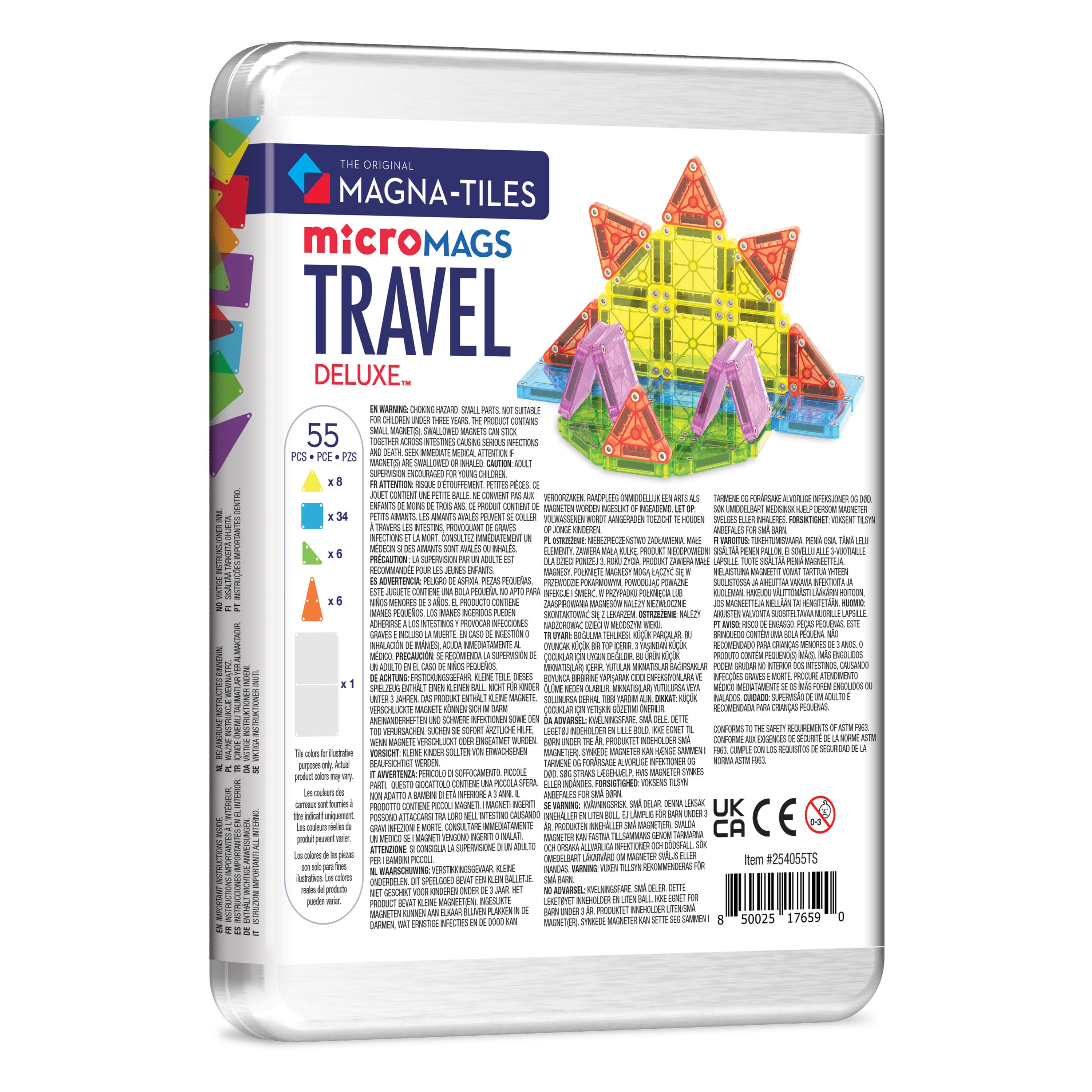 magna-tiles-micromags-travel-set-deluxe-55-teile-magnetisches-reise-bauset-mit-m image 8
