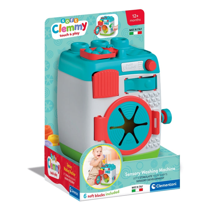 clementoni-clemmy-sensorische-waschmaschine-mit-5-weichen-bausteinen image 2