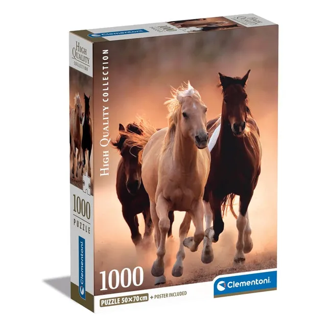 clementoni-puzzle-running-horses-1000-teile-70-x-50-cm image 1