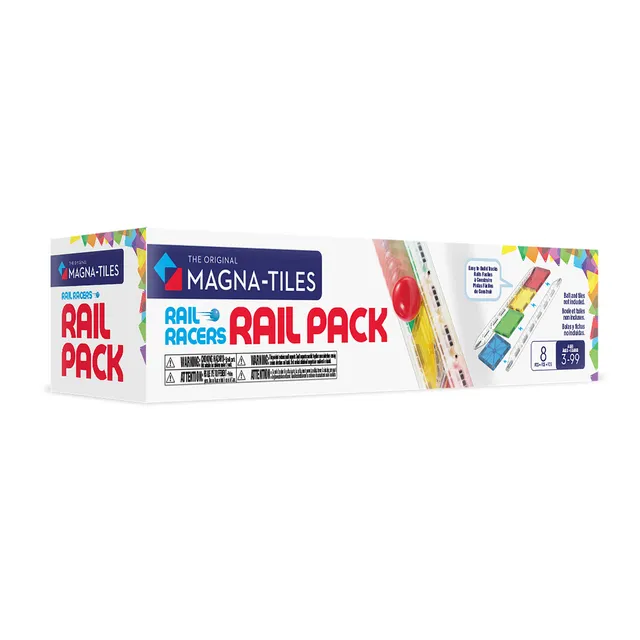 magna-tiles-rail-racers-rail-pack-8-teile-transparente-schienen-erweiterung image 1