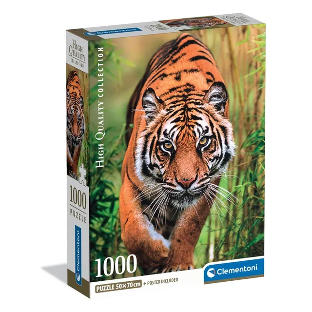 clementoni-puzzle-the-hunter-s-path-1000-teile-tier-puzzle image 1