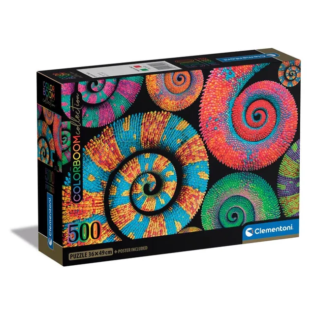 clementoni-colorboom-curly-tails-puzzle-500-teile-49-x-36-cm image 1