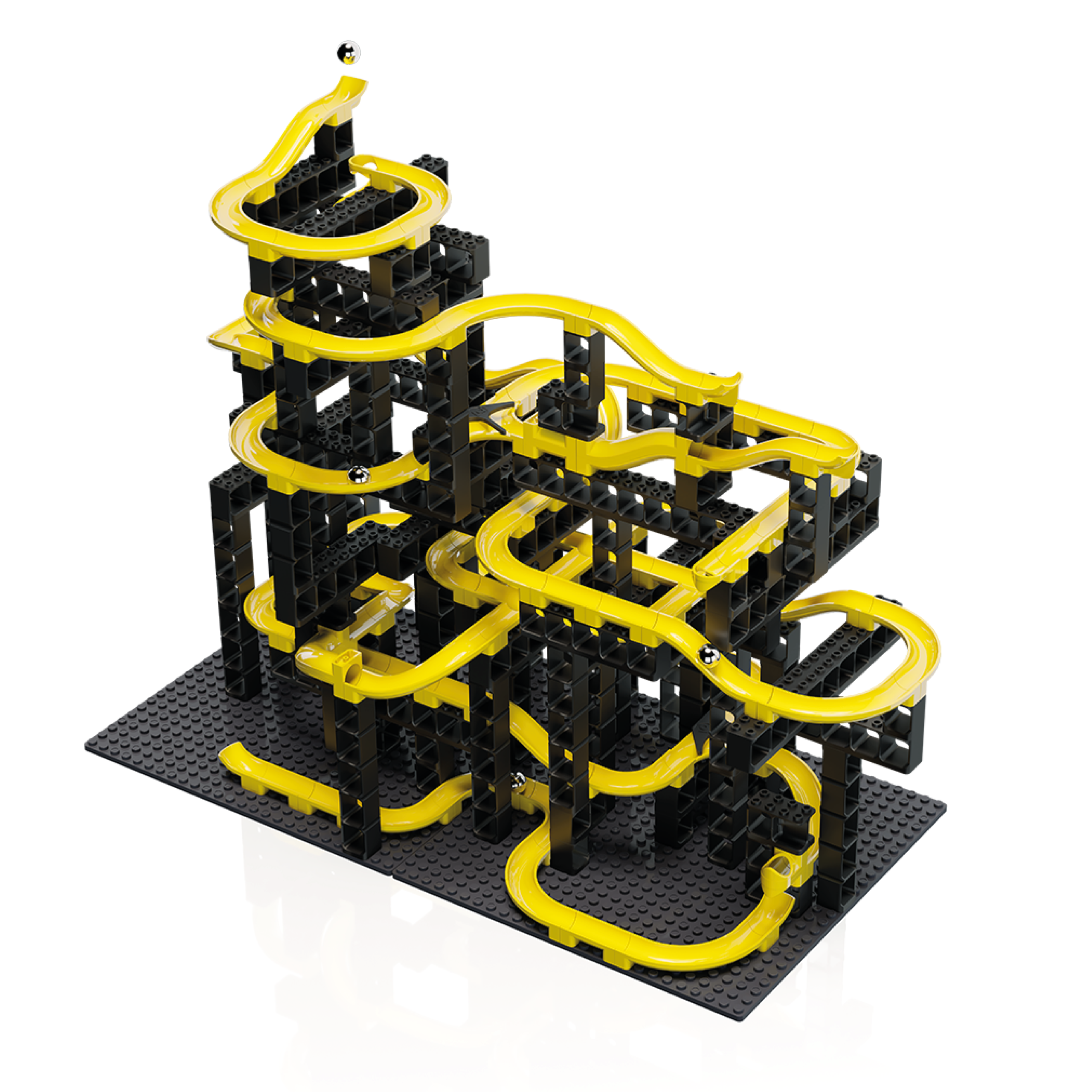 hubelino-pi-kugelbahn-starter-set-214-teilig image 2