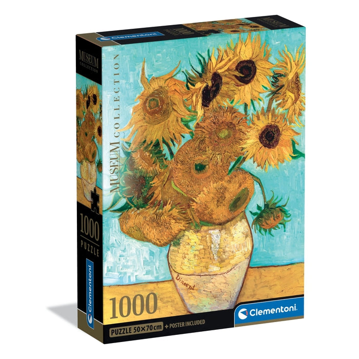clementoni-sunflowers-kunst-puzzle-1000-teile image 1