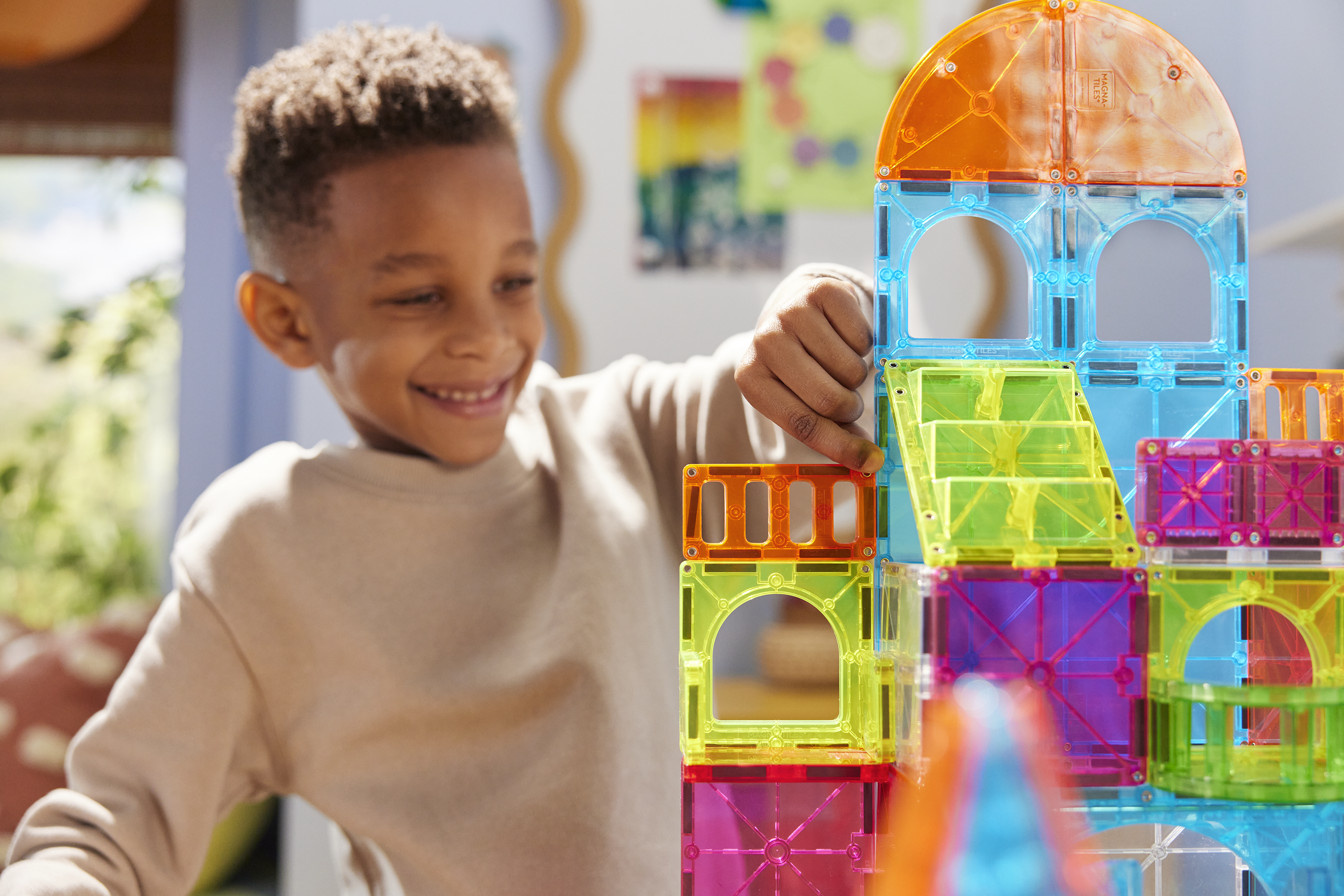 magna-tiles-city-center-110-teiliges-magnet-bauset image 6