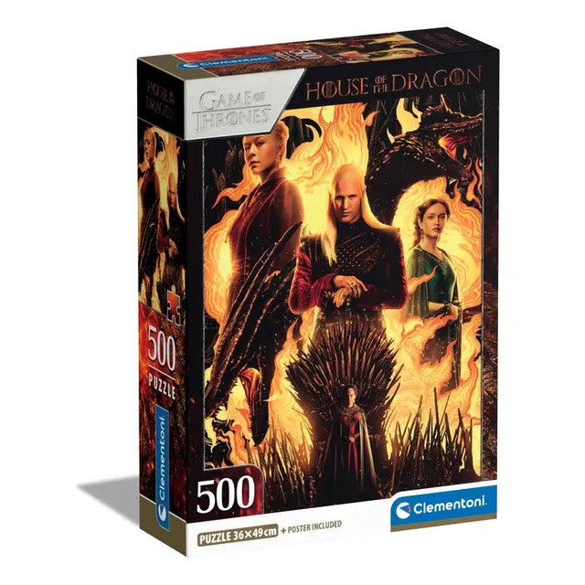 clementoni-house-of-the-dragon-puzzle-500-teile-49-x-36-cm image 1
