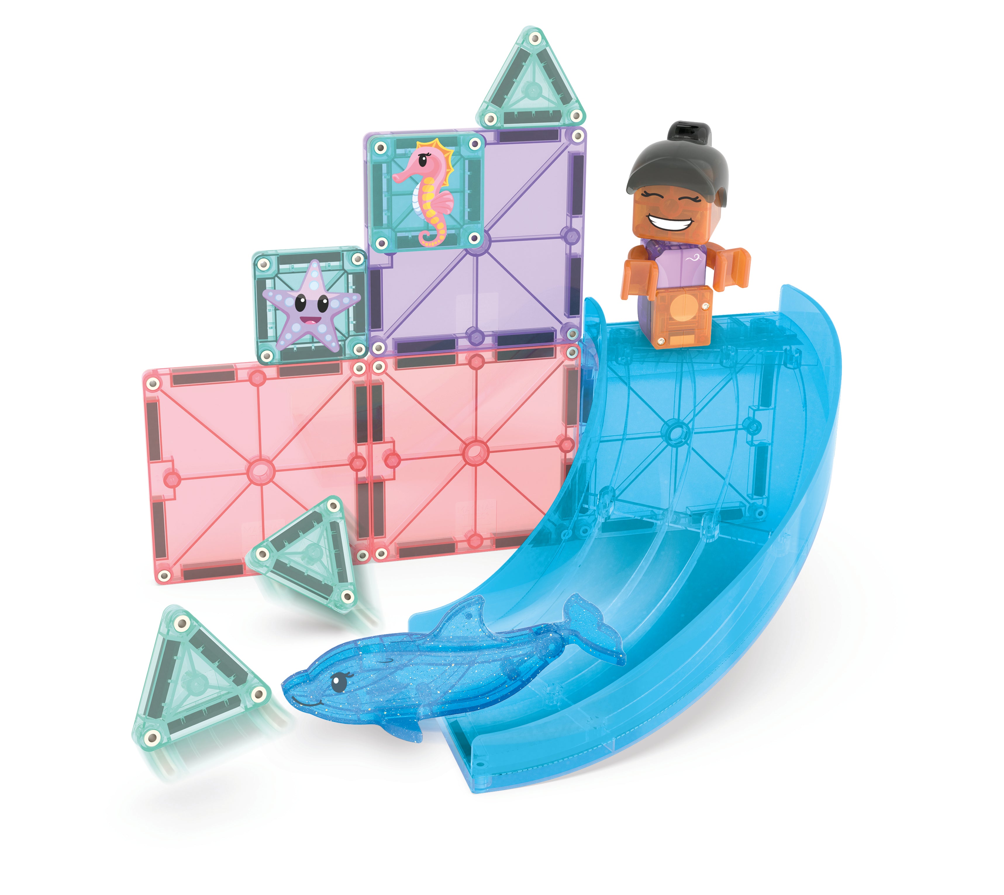 magna-tiles-dolphin-bay-13-teiliges-magnetisches-konstruktionsspiel image 4