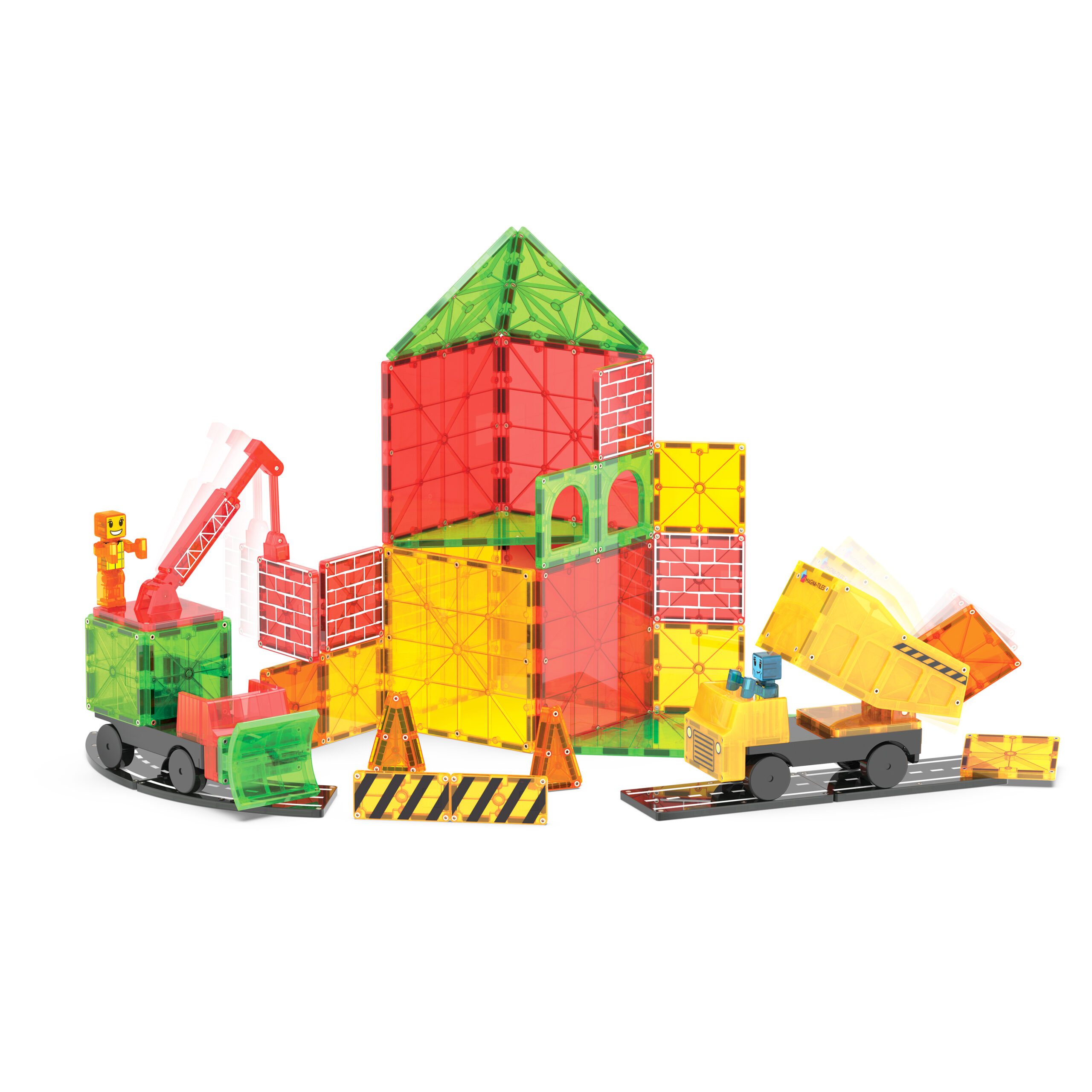 magna-tiles-builder-xl-50-teiliges-baustellen-magnet-bauset image 5