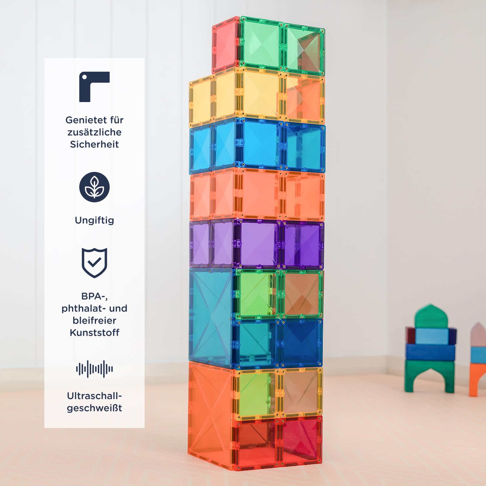 connetix-regenbogen-quadrat-pack-magnetbausteine-42-st-ck image 3