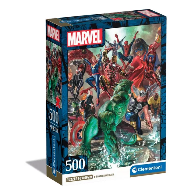 clementoni-puzzle-marvel-500-teile-49-x-36-cm image 1