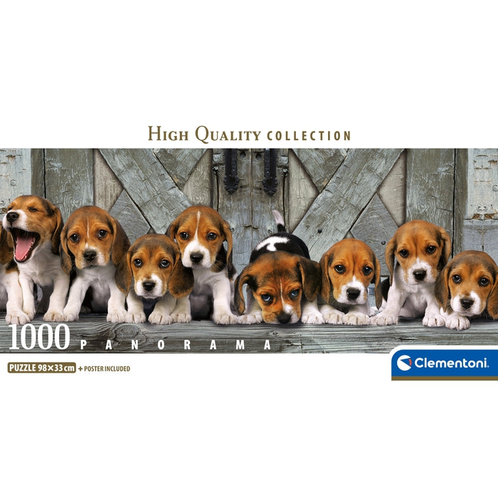 clementoni-puzzle-beagles-1000-teile-panorama-98-x-33-cm image 4