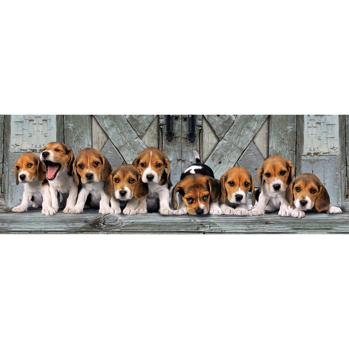 clementoni-puzzle-beagles-1000-teile-panorama-98-x-33-cm image 2
