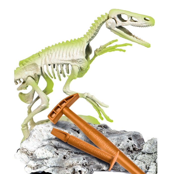 clementoni-galileo-discovery-ausgrabungs-set-velociraptor-dino-skelett-mit-leuch image 2