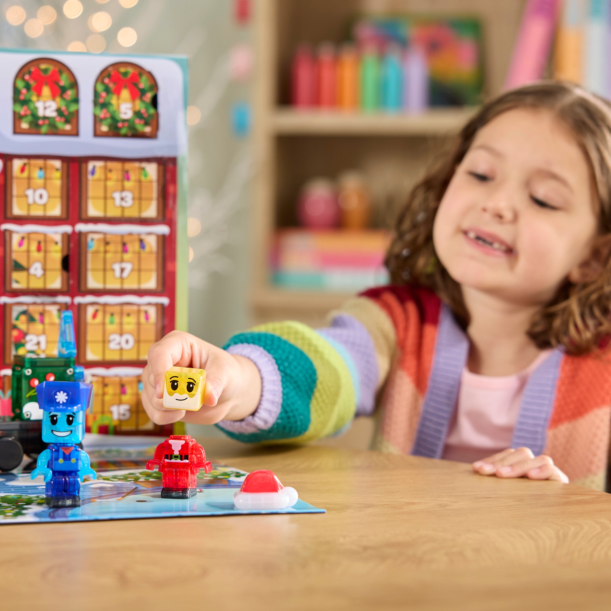 magna-tiles-micromags-adventskalender-34-teiliges-magnet-bauset-zug image 6
