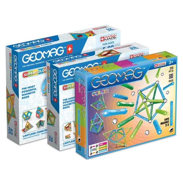 geomag-color-4-bundle-magnetisches-konstruktionsspiel-set image 1