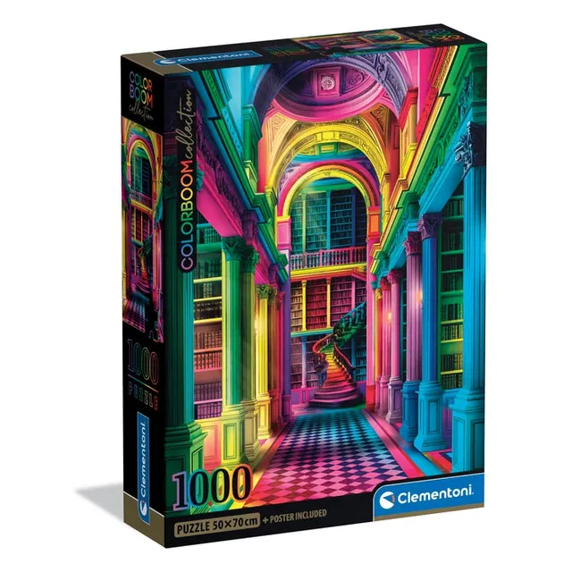 clementoni-colorboom-athenaeum-puzzle-1000-teile-70-x-50-cm image 1