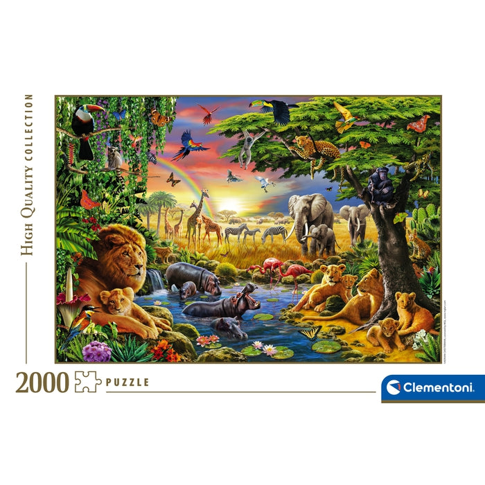 clementoni-adult-puzzle-the-african-gathering-2000-teile-puzzle image 4