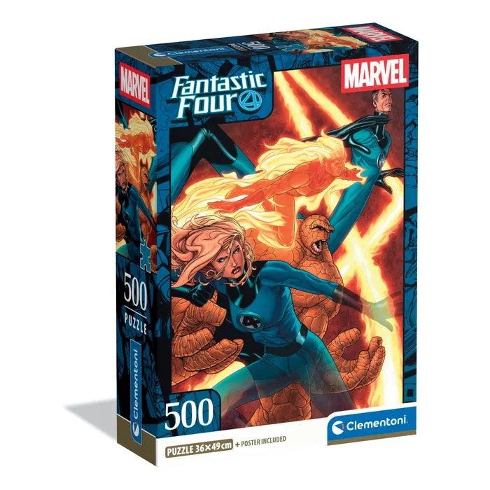 clementoni-puzzle-fantastic-four-500-teile-49-x-36-cm image 1