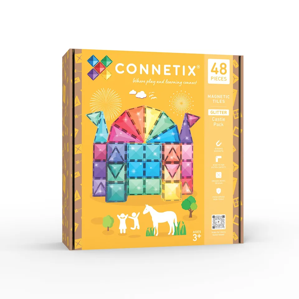 connetix-magnetbausteine-glitzer-schloss-paket-48-st-ck image 1
