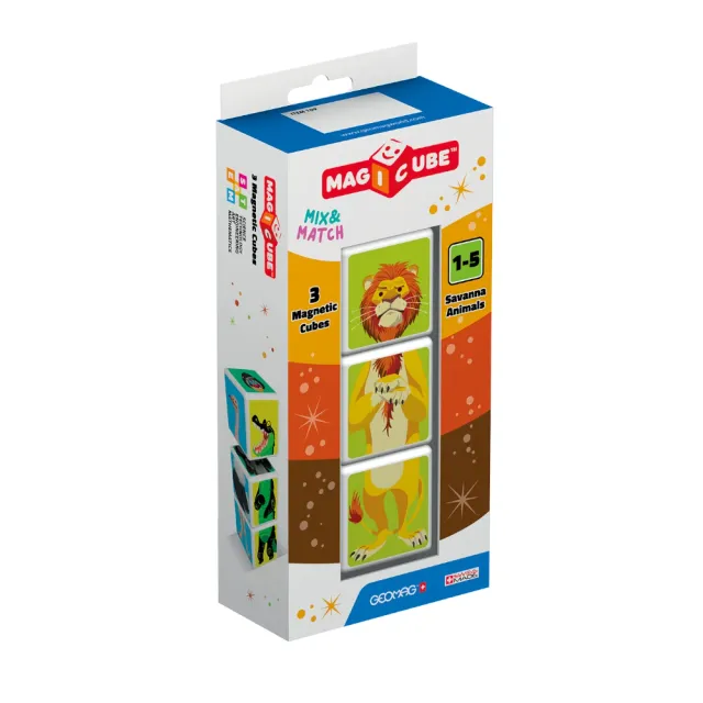 geomag-magicube-109-mix-match-3-savana-magnetische-steckw-rfel image 1
