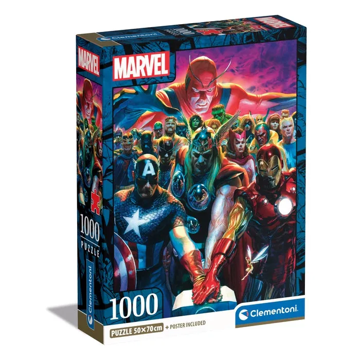 clementoni-marvel-avengers-puzzle-1000-teile-70-x-50-cm image 1