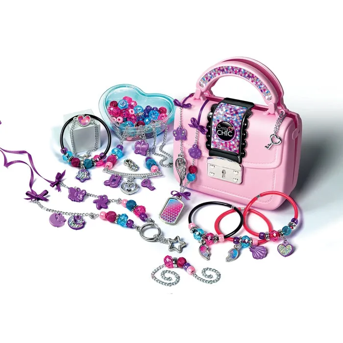 clementoni-crazy-chic-mode-schmuck-handtaschen-set-mit-perlen-und-ketten image 1