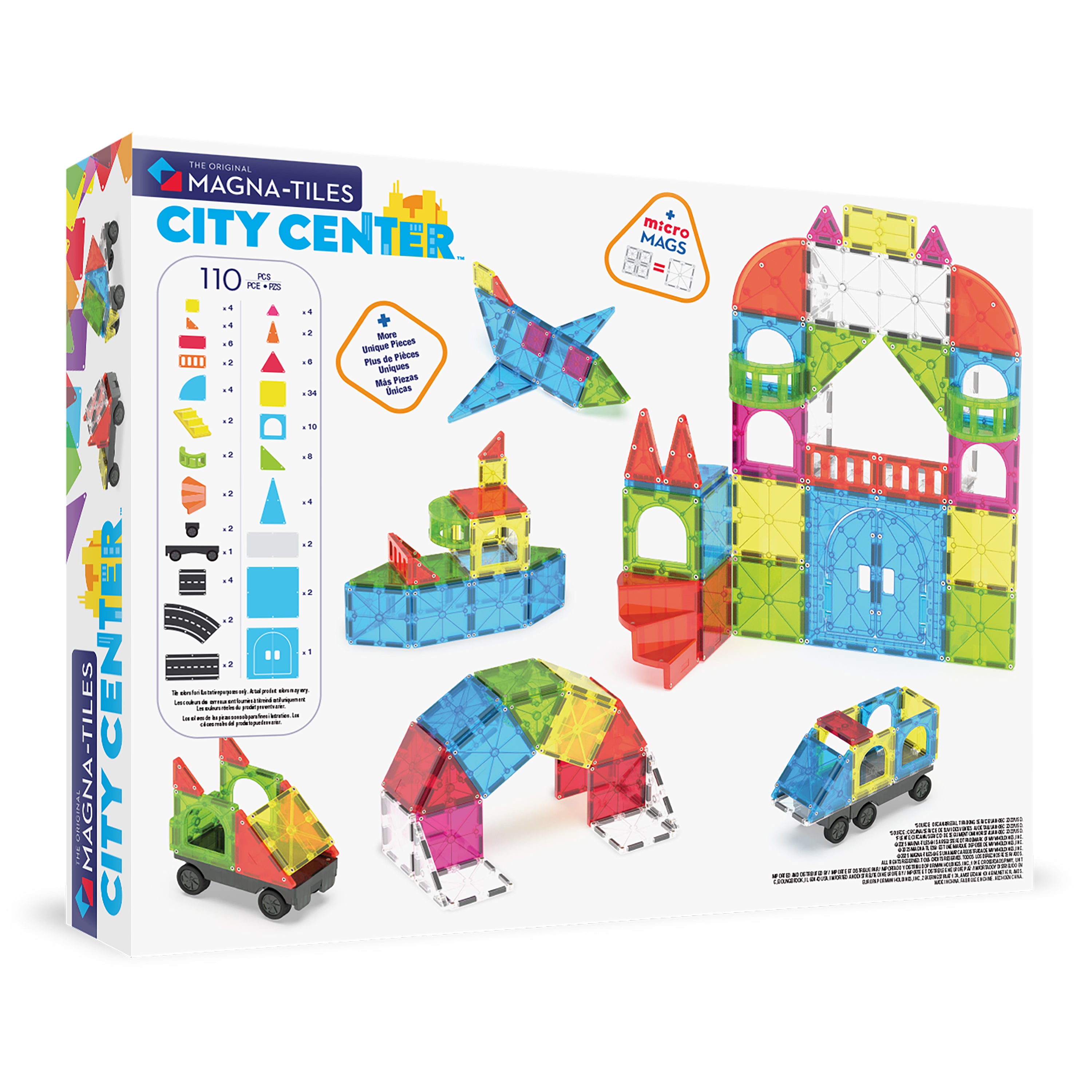 magna-tiles-city-center-110-teiliges-magnet-bauset image 8