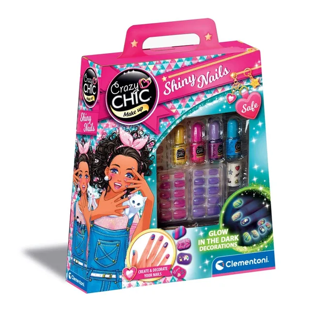 clementoni-crazy-chic-fluoreszierende-n-gel-nail-art-set image 1
