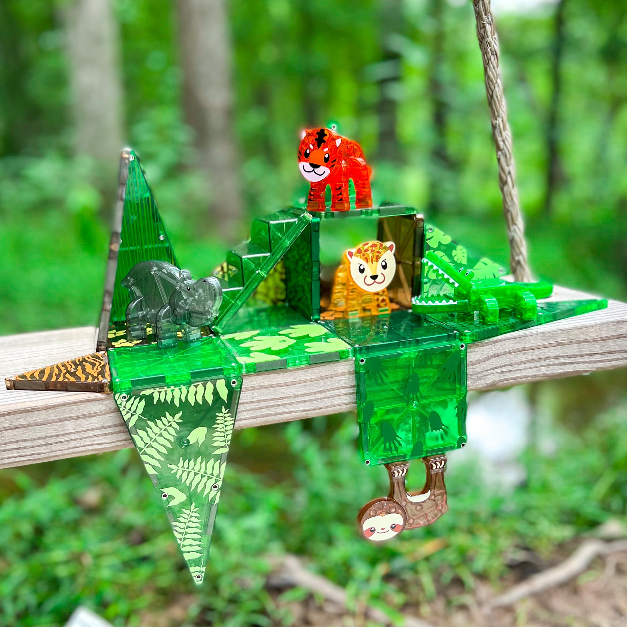 magna-tiles-jungle-25-teiliges-magnet-bauset-mit-tieren image 6