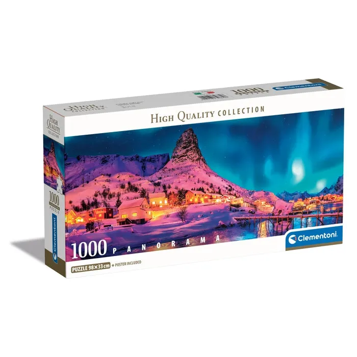 clementoni-colourful-night-over-lofoten-islands-1000-teile-panorama-puzzle image 1