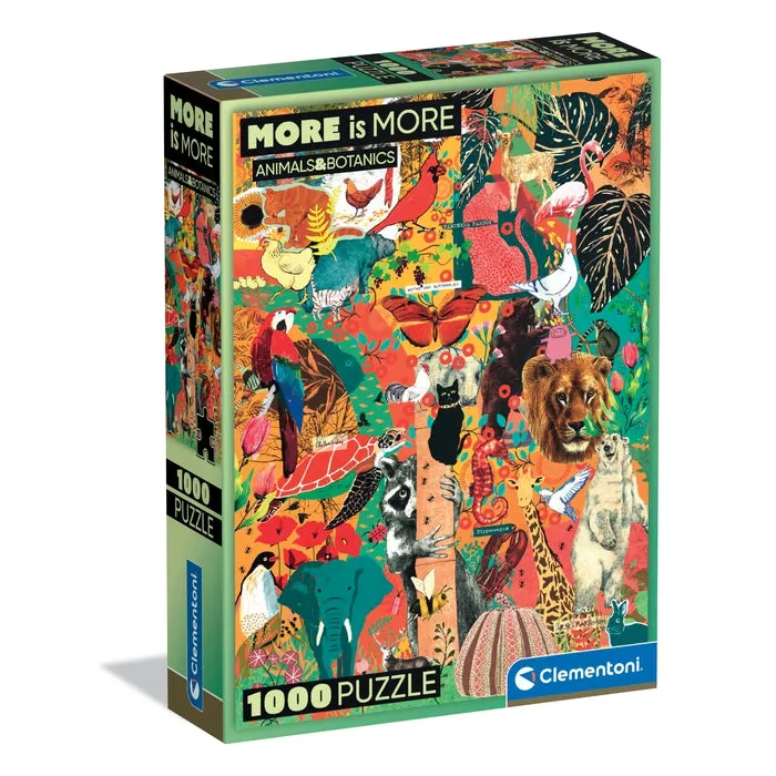 clementoni-more-is-more-animal-botanics-puzzle-1000-teile-70-x-50-cm image 1