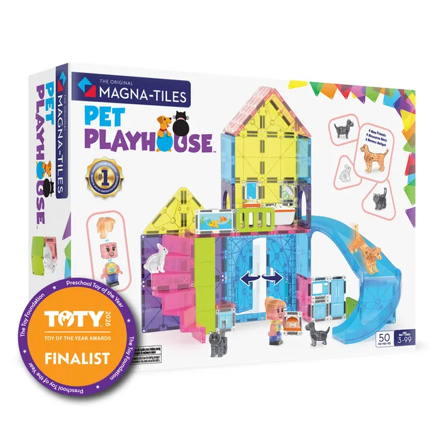 magna-tiles-pet-playhouse-50-teiliges-magnetisches-konstruktionsspiel image 1