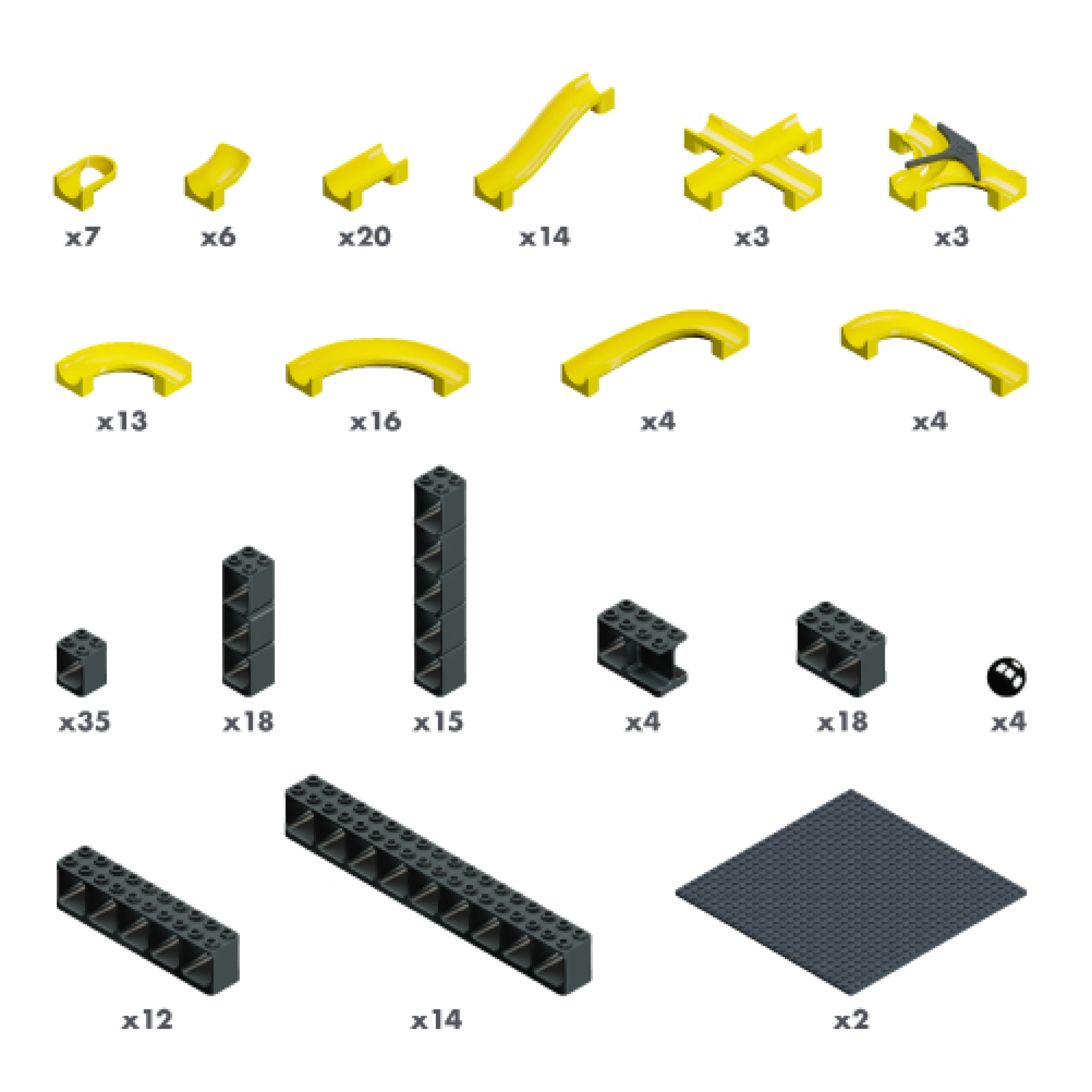 hubelino-pi-kugelbahn-starter-set-214-teilig image 3