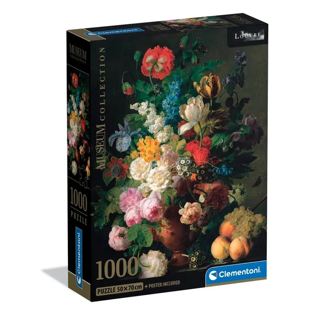 clementoni-museum-collection-bowl-of-flowers-puzzle-1000-teile-70-x-50-cm image 1