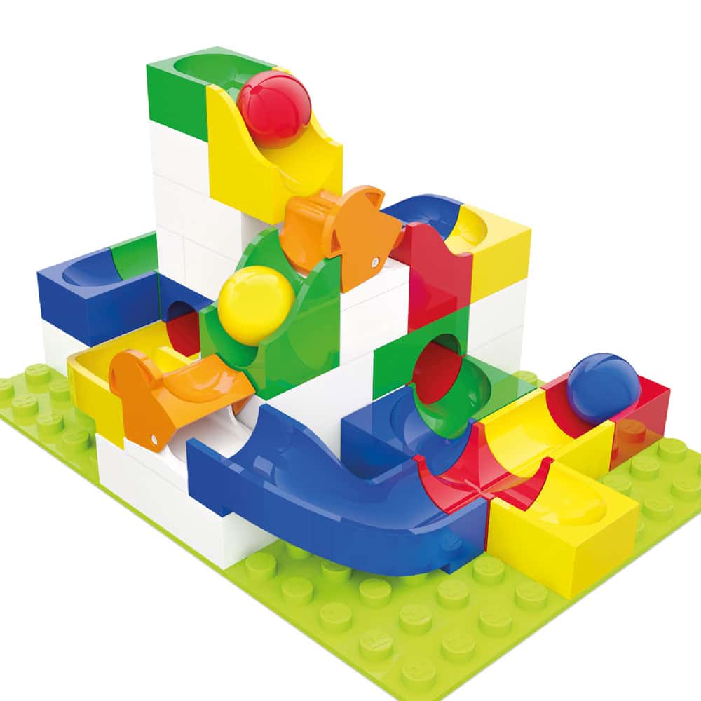 hubelino-weiche-erweiterung-kugelbahn-set-43-teilig-mit-2-weichen image 3