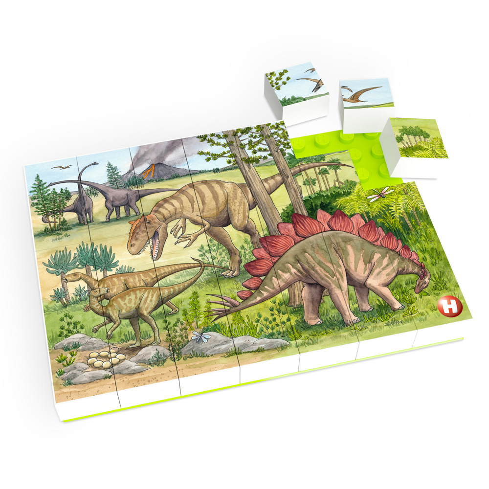 hubelino-puzzle-welt-der-dinosaurier-35-teilig-mit-grundplatte image 2