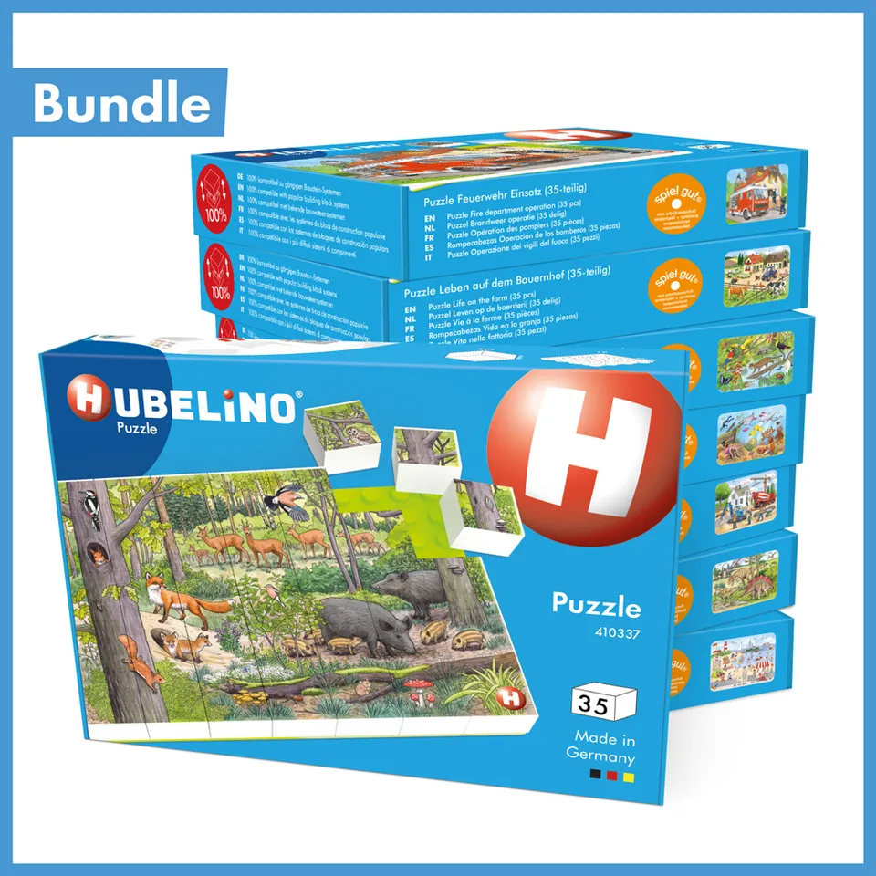 hubelino-puzzle-bundle-8-puzzles-je-35-teile-mit-grundplatte image 1
