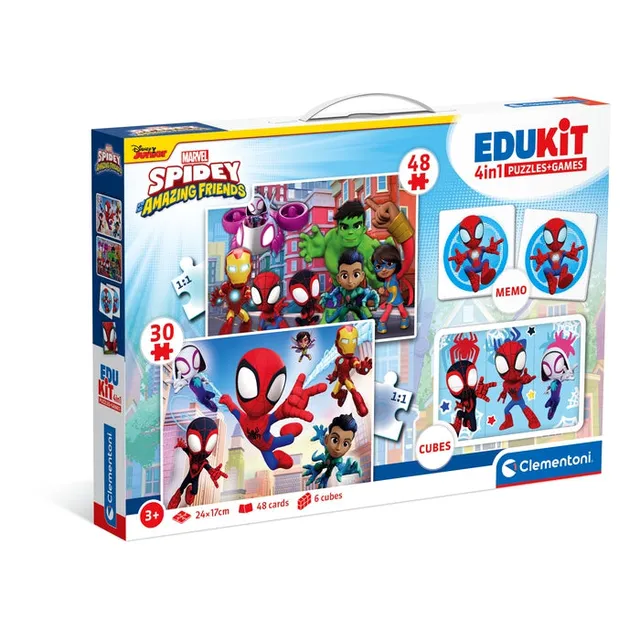 clementoni-edukit-4-in-1-spidey-und-seine-freunde-spieleset image 1