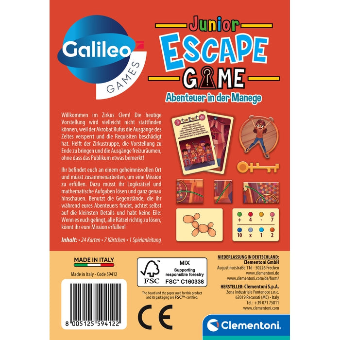 clementoni-galileo-games-escape-game-junior-abenteuer-in-der-manege-kartenspiel image 6